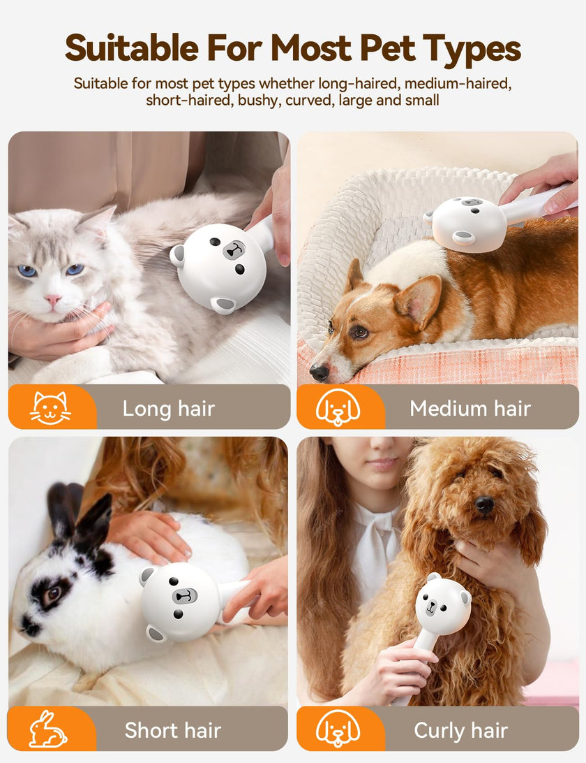 Cat Steam Brush, Cat Brushes for Indoor Cats with Release Button, Dual Speed Spray USB Rechargeable Cat Grooming Supplies, Cat Brush Shedding Suitable for All Long-haired and Short-haired Pets 🍁 All In One Marketplace Canada