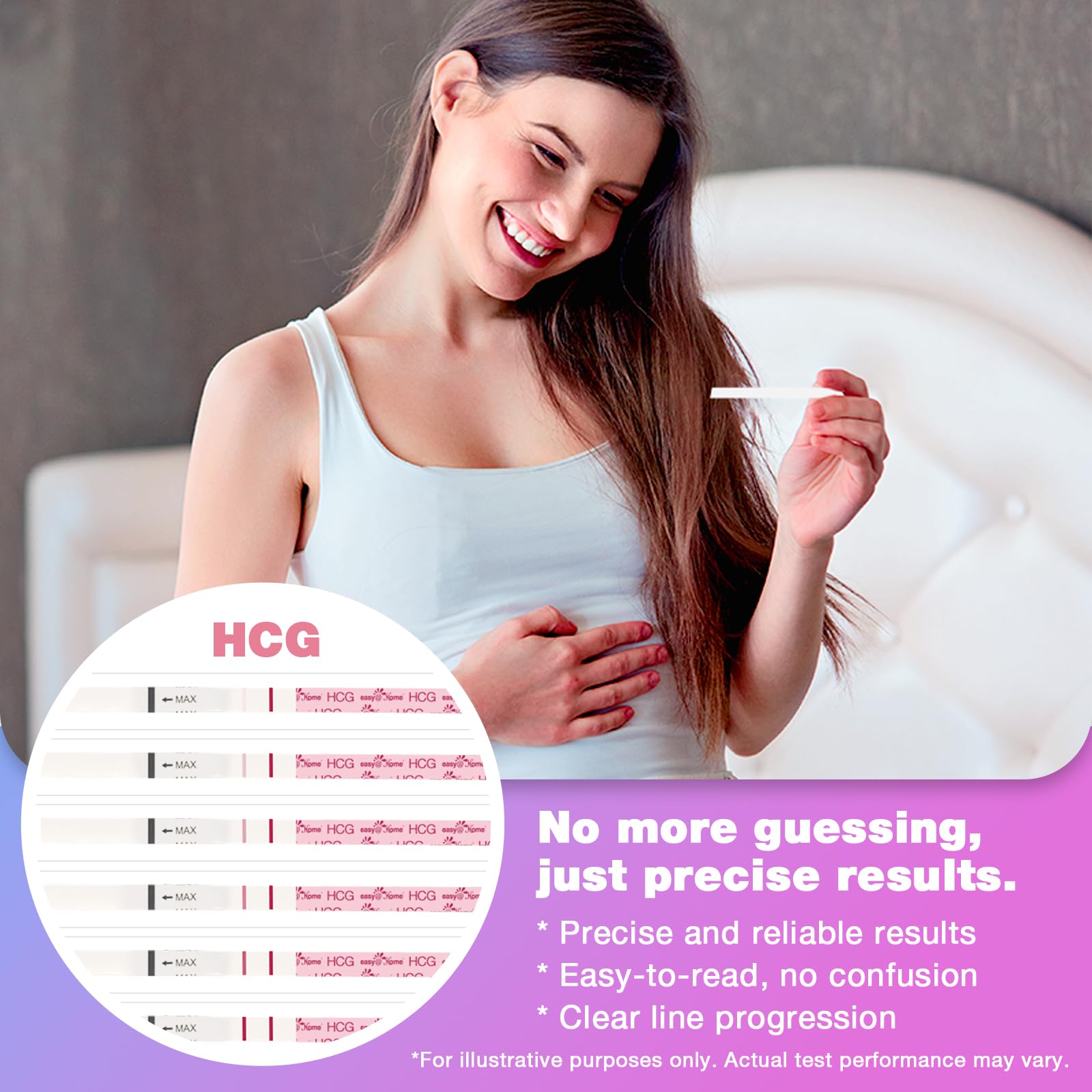 Easy@Home 50 Ovulation & 20 Pregnancy Test Strips Kits: Easy to Use Sensitive Accurate Reliable Fertility Predictor (Pink) 🍁 All In One Marketplace Canada