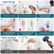 TAILI Shower Razor Holder Suction Cup, Vacuum Hanger Door Hooks for Shower Wall Towel Loofah Sponge Bathroom, Removable Waterproof, White, 2 Pack 🍁 All In One Marketplace Canada