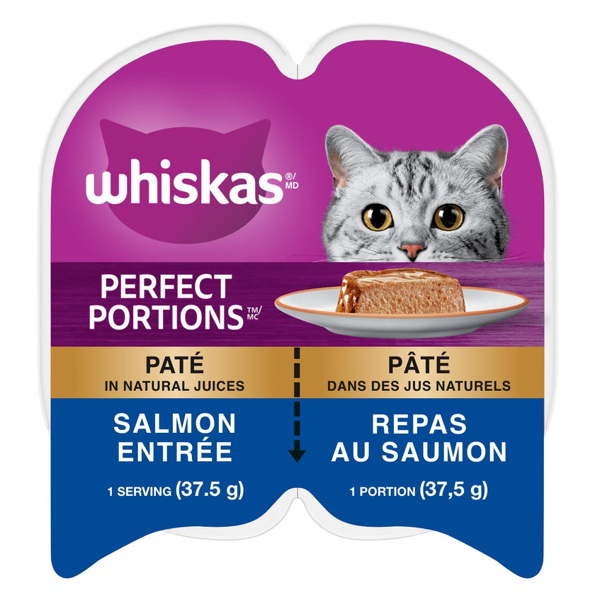 WHISKAS Perfect PORTIONS Kitten Wet Cat Food, Salmon Flavour, 75g 🍁 All In One Marketplace Canada