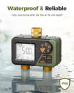 Diivoo 2 Zone Water Timer for Garden Hose, Programmable Sprinkler Hose Timer with Brass Inlet & Outlet, IP66 Waterproof, Rain Delay & Manual Mode for Irrigation, Lawn, Yard 🍁 All In One Marketplace Canada