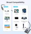 HDMI Switch 4K 60Hz, WARRKY HDMI Switcher 2 in 1 Out [Fixed Braided Cable] 🍁 All In One Marketplace Canada