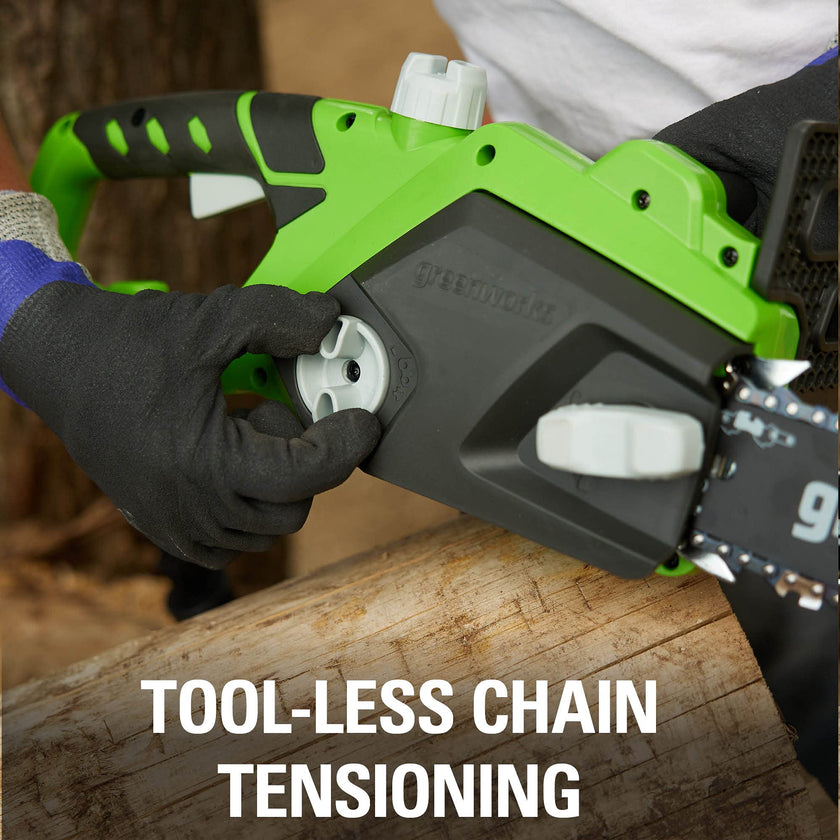 Greenworks 9 Amp 14-Inch Corded Chainsaw with Tool-less Chain Tensioning & Auto Oiling, Electric Handheld Chainsaw for Garden Yard Maintenance Tree Felling Triming, Firewood Cutting Logging Pruning 🍁 All In One Marketplace Canada
