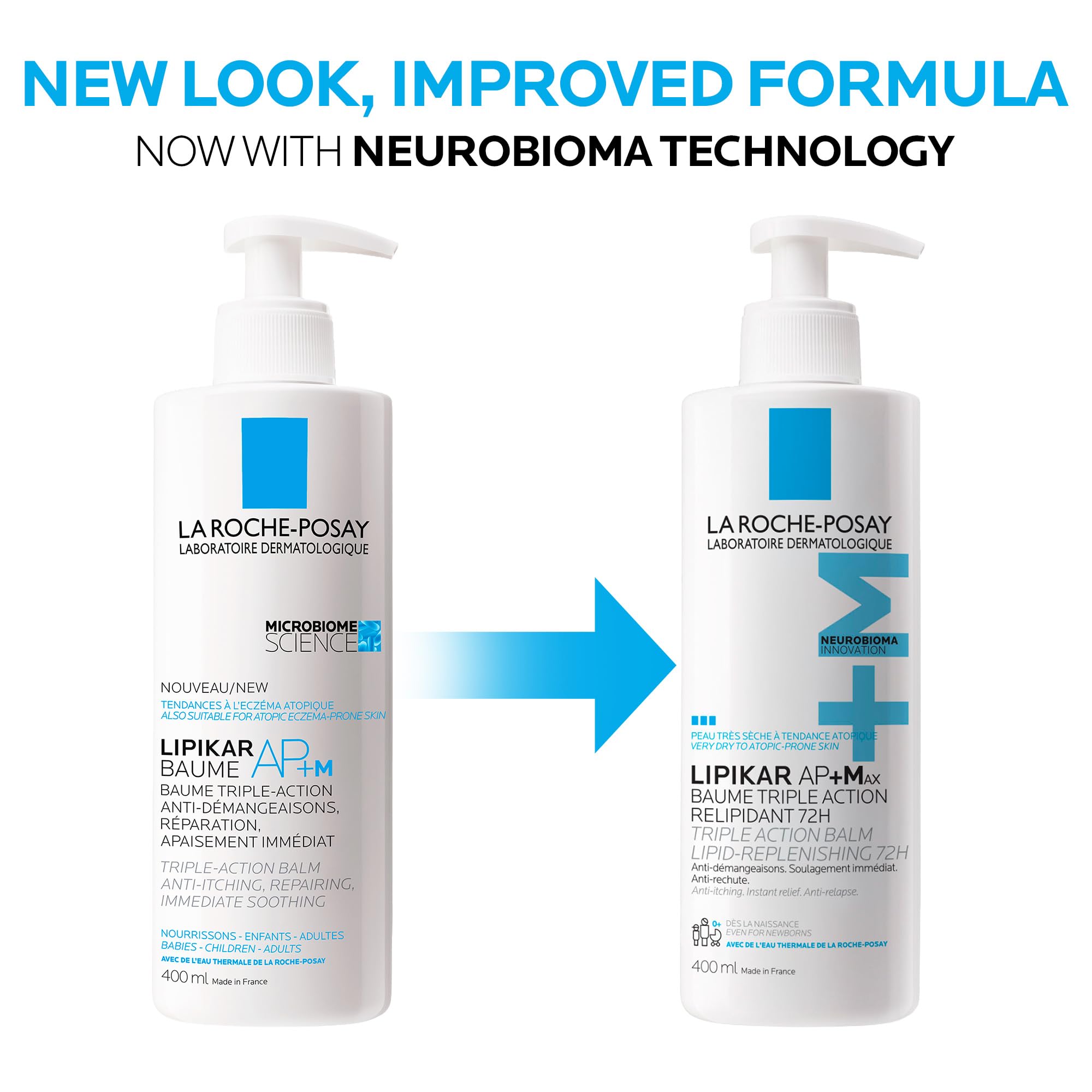 La Roche Posay Lipikar Baume AP+Max, Body Lotion for Dry Skin, Soothing Cream with Shea Butter & Niacinamide for Body, Face & Hands, Fragrance Free, Recommended by Dermatologists, 400mL 🍁 All In One Marketplace Canada