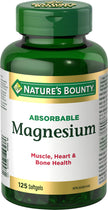 Nature's Bounty Absorbable Magnesium 400mg, Multi-coloured, 125 Softgels 🍁 All In One Marketplace Canada