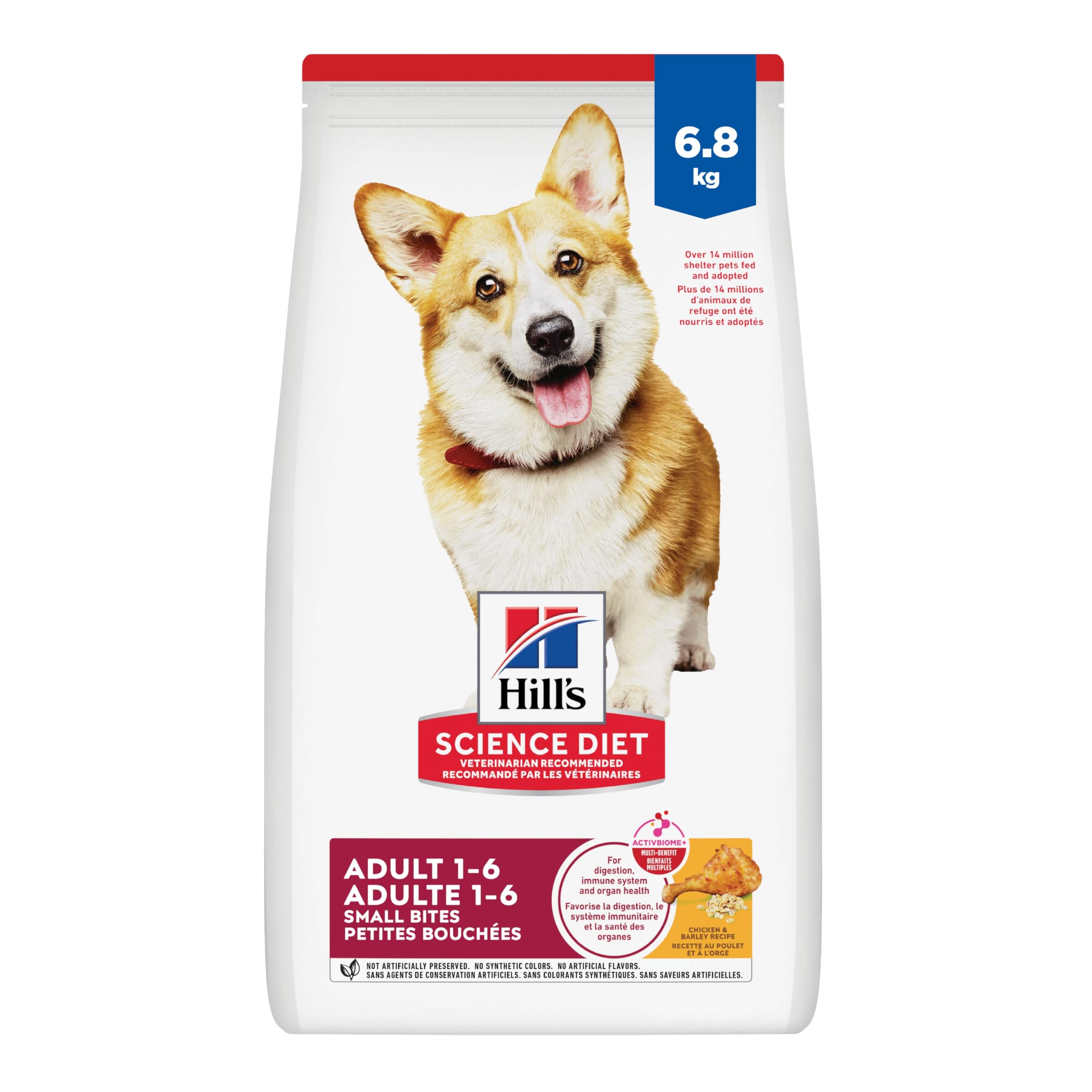Hill's Science Diet Adult Small Bites Chicken & Barley Recipe Dry Dog Food 6.8 kg Bag 🍁 All In One Marketplace Canada