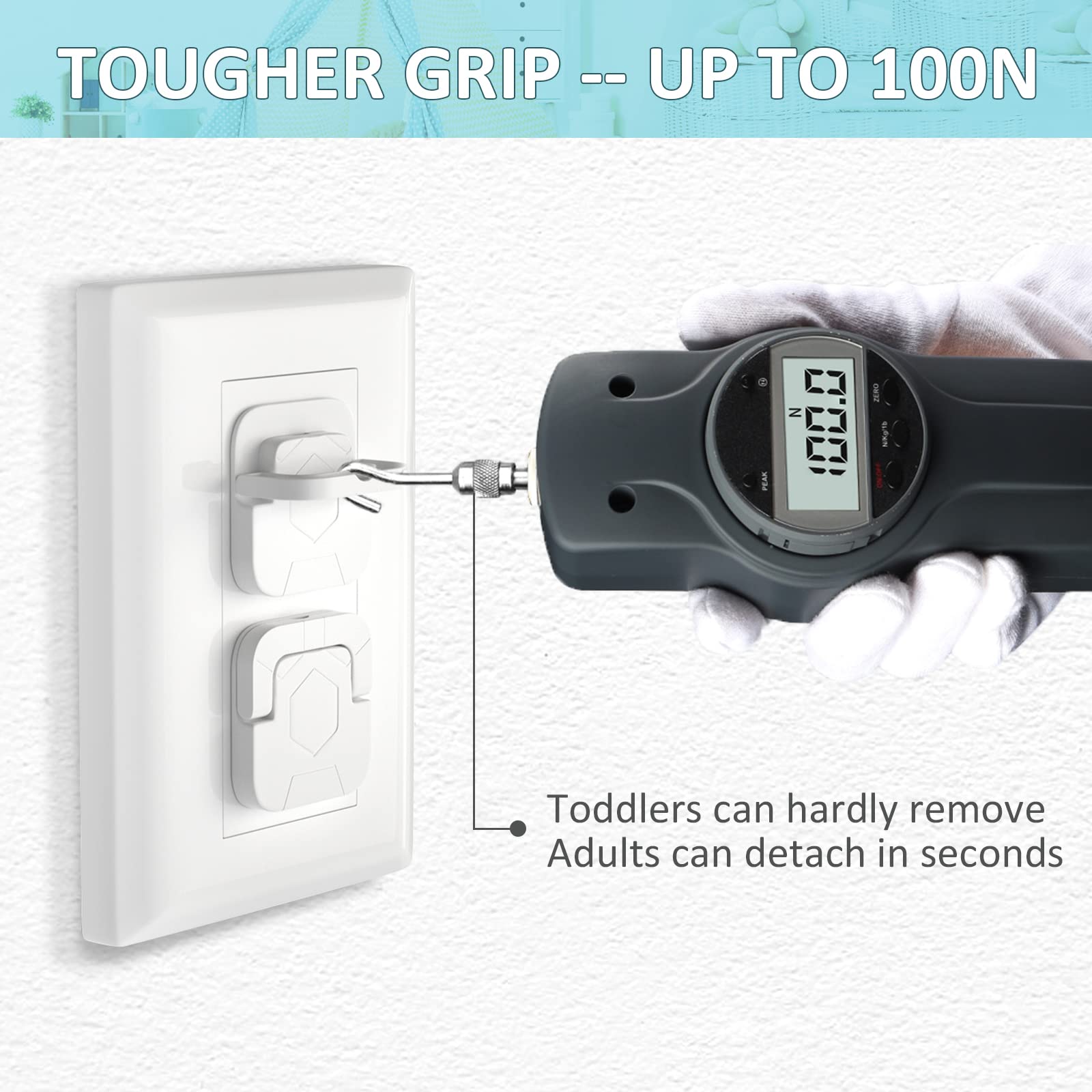 4our Kiddies Baby Proofing Outlet Covers (60 Pack) Electric Outlet Plug Covers for Child Safety, Baby Socket Cover Protector Cap to Prevent Child from Power Shock Hazard 🍁 All In One Marketplace Canada