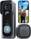 BOIFUN Video Doorbell Camera Wireless – No Subscription Required, 2K HD, 166° Wide View, HDR Night Vision, Motion Alerts, Two-Way Audio & Package Watch with Chime, Battery Powered, 2.4 GHz Wi-Fi Only 🍁 All In One Marketplace Canada