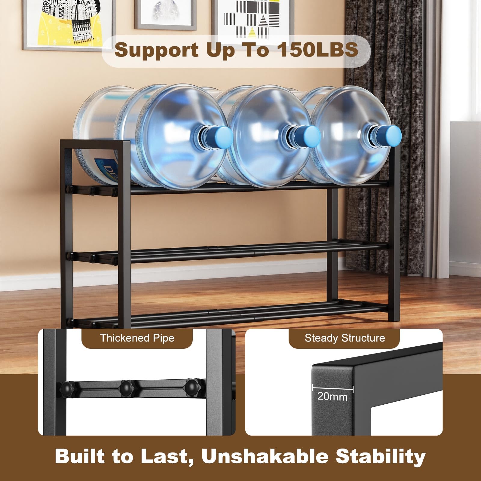 Roylvan 3-Tire Expandable Shoe Rack, 17