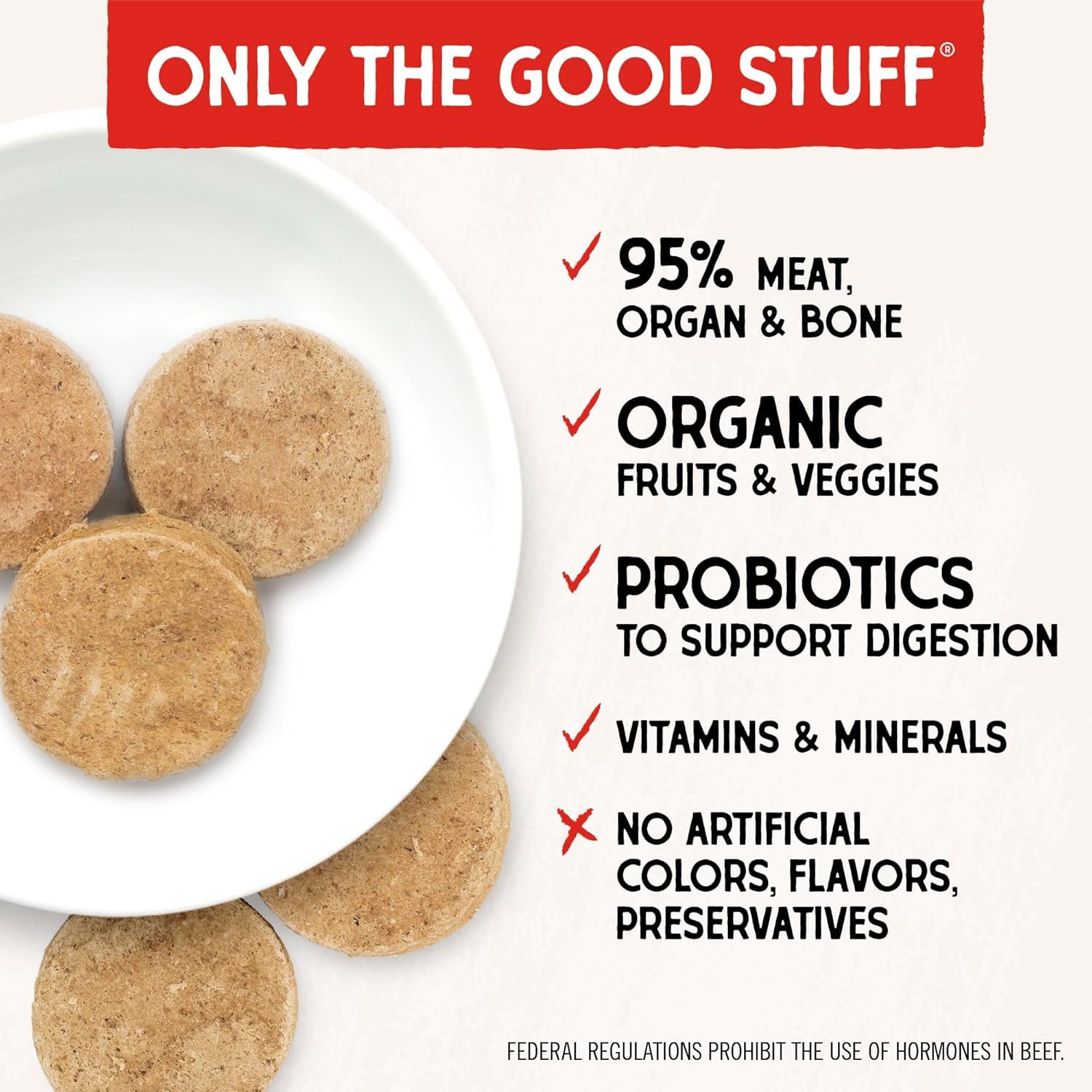 Stella & Chewy’s Freeze Dried Raw Dinner Patties – Grain Free Dog Food, Protein Rich Stella’s Super Beef Recipe – 396g Bag 🍁 All In One Marketplace Canada