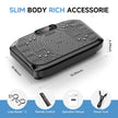 Vibration Plate Exercise Machine,Vibration Plate Machine 199 Adjustable Speed,Vibrating Plate Exercise Machine Automatic Mode P1-P7,Vibration Platform with Bluetooth 450 Lbs Capacity(Raven Black) 🍁 All In One Marketplace Canada