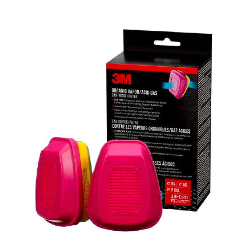 3M P100 Replacement Cartridges for Multi-purpose Respirator, Organic Vapour/Acid Gas, 2 Cartridges (1-Pair) 🍁 All In One Marketplace Canada