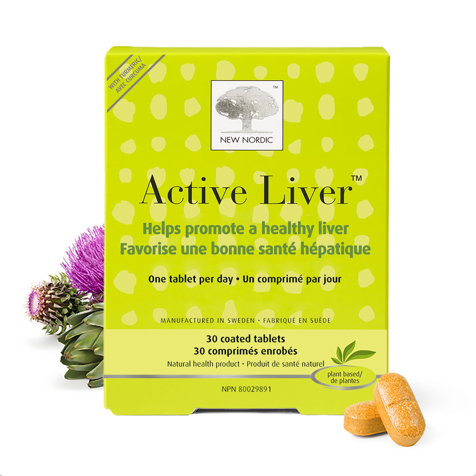 New Nordic Active Liver Milk Thistle Tablets, Liver Support, 30 Day Supply 🍁 All In One Marketplace Canada