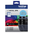 Brother Genuine LC401XL 2PK High Yield 2-Pack Black Ink Cartridges 🍁 All In One Marketplace Canada