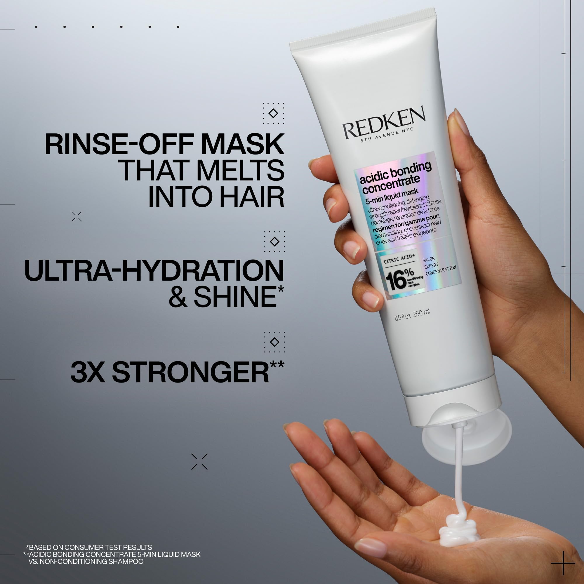 Redken Acidic Bonding Concentrate 5-Min Liquid Mask, Fast-Acting Hair Mask For Hair Damage, Hair Bonding Treatment For Deep Repair And Hydration, 250ml 🍁 All In One Marketplace Canada