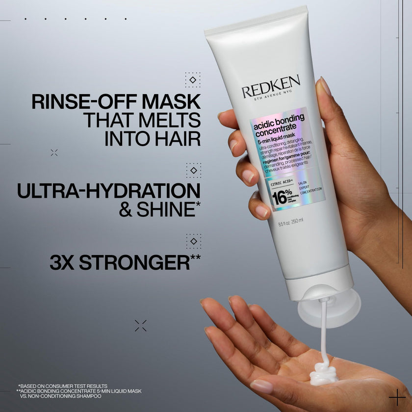 Redken Acidic Bonding Concentrate 5-Min Liquid Mask, Fast-Acting Hair Mask For Hair Damage, Hair Bonding Treatment For Deep Repair And Hydration, 250ml 🍁 All In One Marketplace Canada