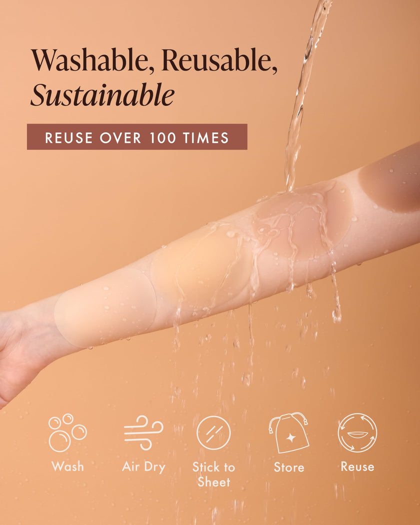 Bare Babe Reusable Silicone Nipple Covers - Waterproof, Nude, 4 Shades - Sticky Breast Stickers for Strapless Dress, Crème, Small (Fits AA-B) 🍁 All In One Marketplace Canada