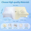 HOMCA Memory Foam Pillow, 2 in 1 Cervical Pillow for Neck Pain Relief, Ergonomic Neck Support Pillows for Side Back Stomach Sleepers with Breathable Pillowcase(White) 🍁 All In One Marketplace Canada