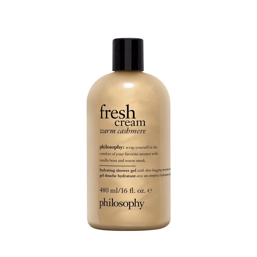 philosophy fresh cream warm cashmere hydrating shower gel, cleanses, conditions, moisturizes skin,480ml 🍁 All In One Marketplace Canada