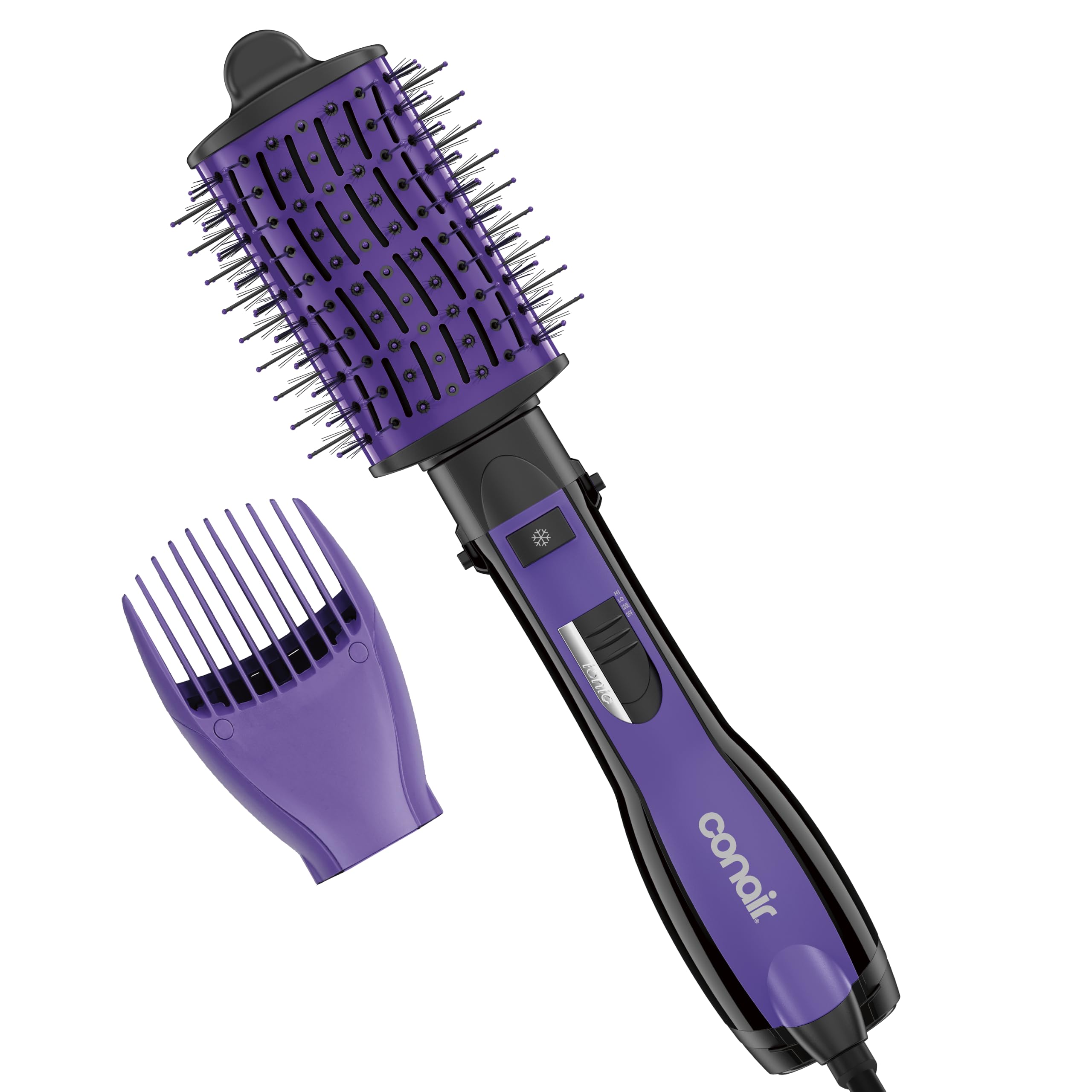 The Knot Dr. for Conair BC116C Detangling Hot Air Brush, Wet/ Dry Styler, Blow Dryer Brush in Pink, Blowout Brush 3 Heat Settings, 1000 Watts, Dry, Style and Volumize 🍁 All In One Marketplace Canada