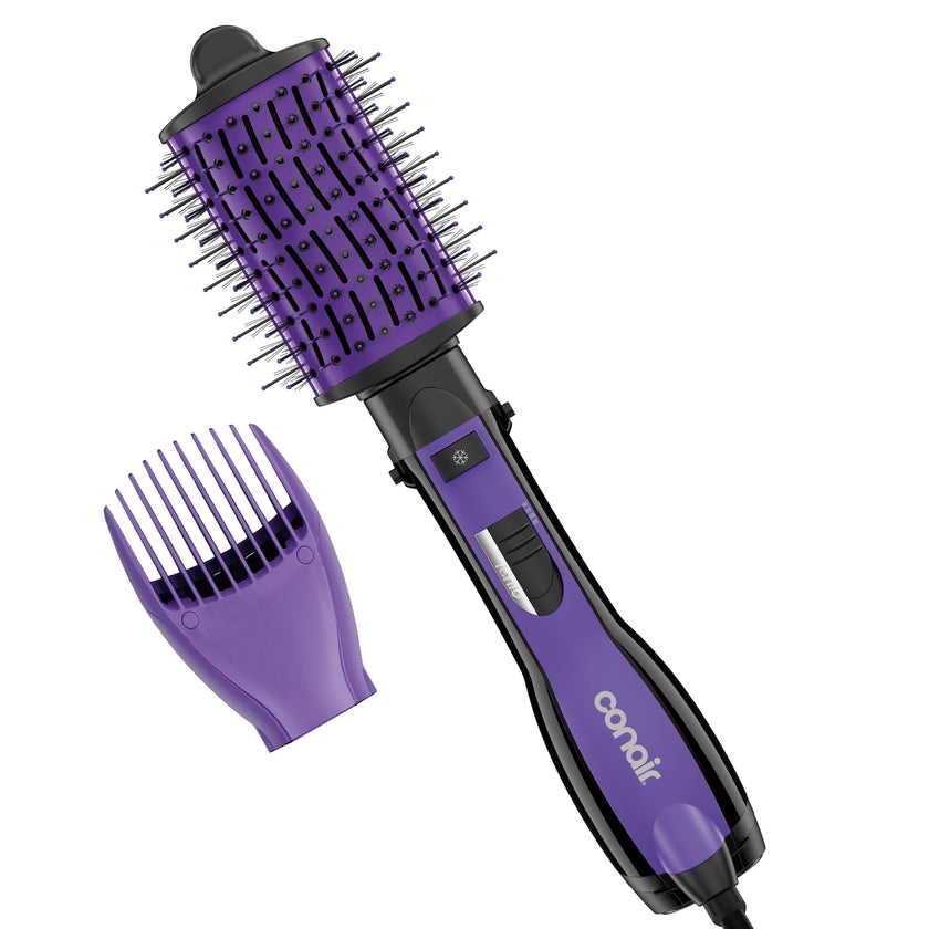 The Knot Dr. for Conair BC116C Detangling Hot Air Brush, Wet/ Dry Styler, Blow Dryer Brush in Pink, Blowout Brush 3 Heat Settings, 1000 Watts, Dry, Style and Volumize 🍁 All In One Marketplace Canada