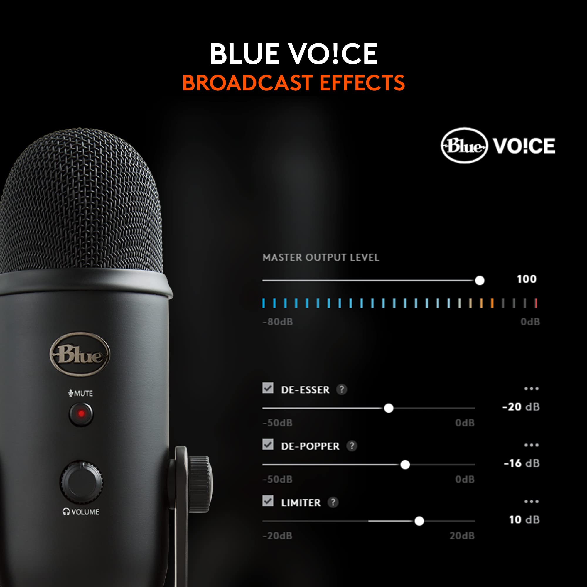 Logitech for Creators Blue Yeti USB Microphone - Blackout 🍁 All In One Marketplace Canada