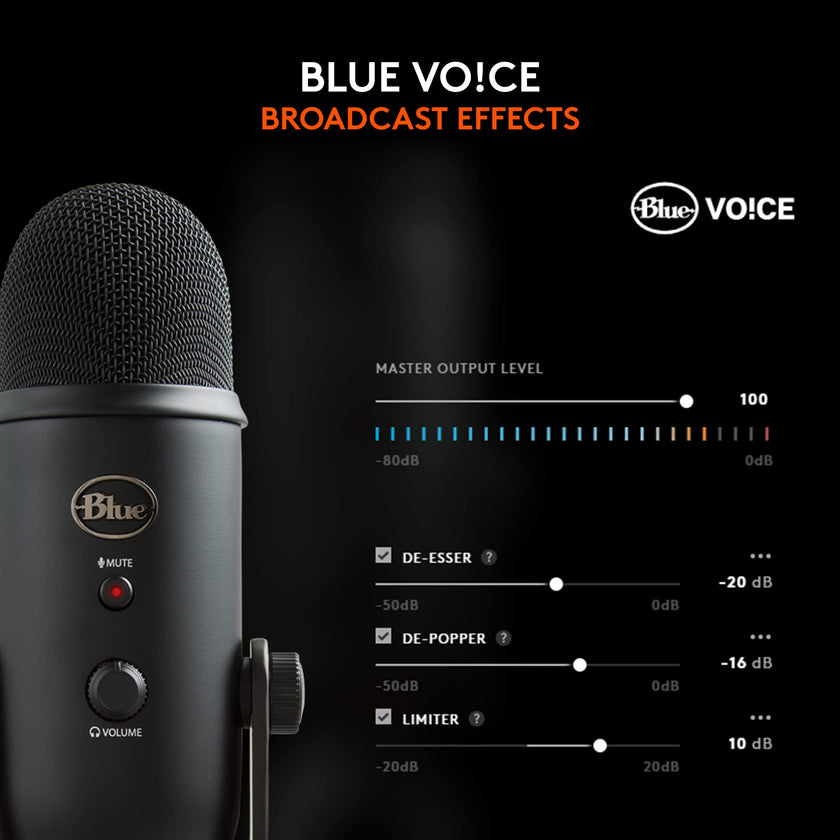 Logitech for Creators Blue Yeti USB Microphone - Blackout 🍁 All In One Marketplace Canada