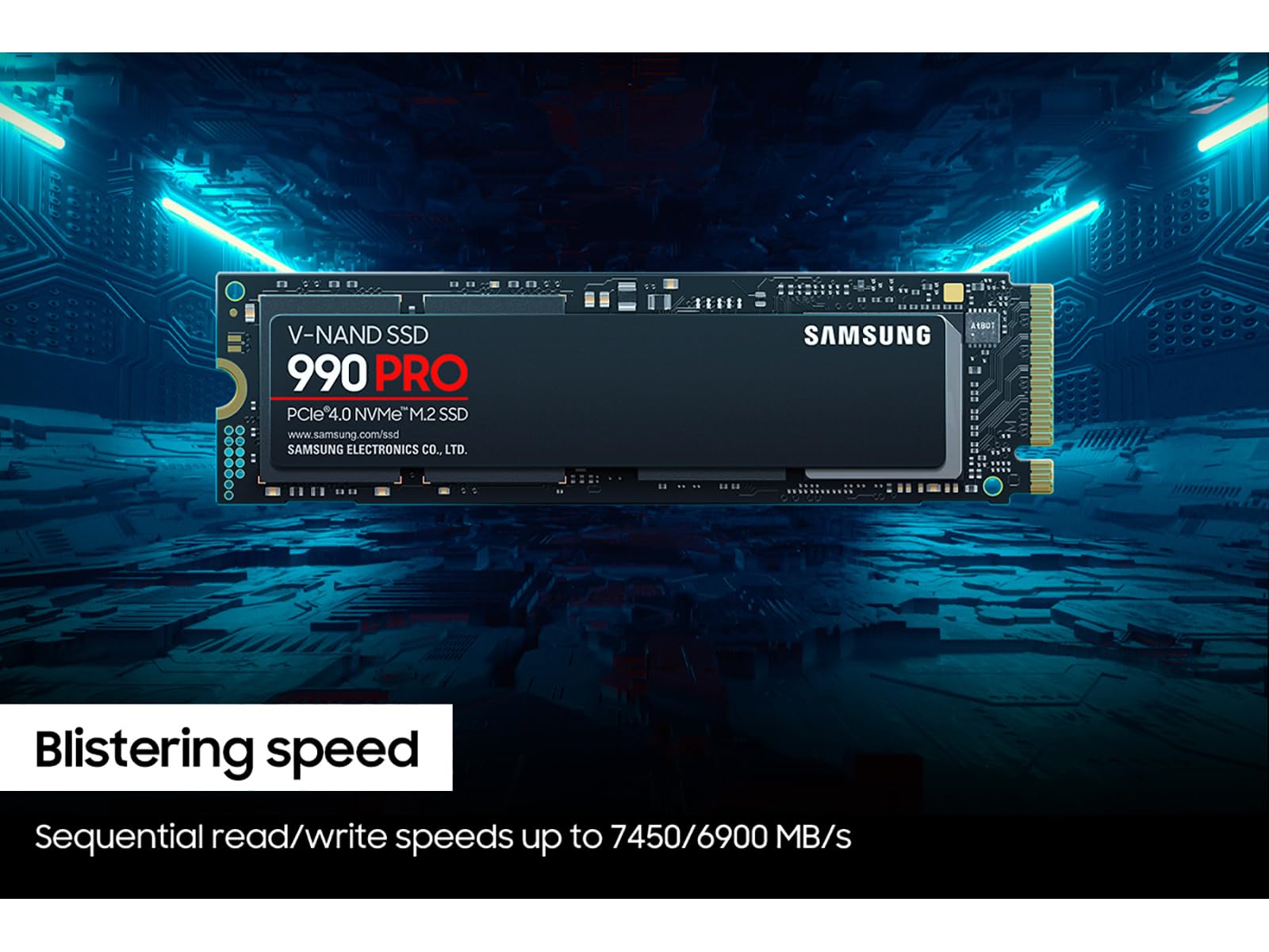 SAMSUNG 990 PRO SSD 2TB PCIe Gen4 NVMe M.2 Internal Solid State Hard Drive, Upto 7,450MB/s, Fast Speed for Gaming Heat Control, Direct Storage and Memory Expansion, MZ-V9P2T0B/AM [Canada Version] 🍁 All In One Marketplace Canada