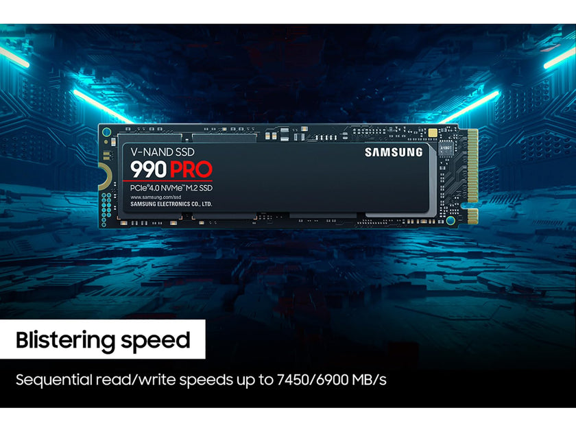 SAMSUNG 990 PRO SSD 2TB PCIe Gen4 NVMe M.2 Internal Solid State Hard Drive, Upto 7,450MB/s, Fast Speed for Gaming Heat Control, Direct Storage and Memory Expansion, MZ-V9P2T0B/AM [Canada Version] 🍁 All In One Marketplace Canada