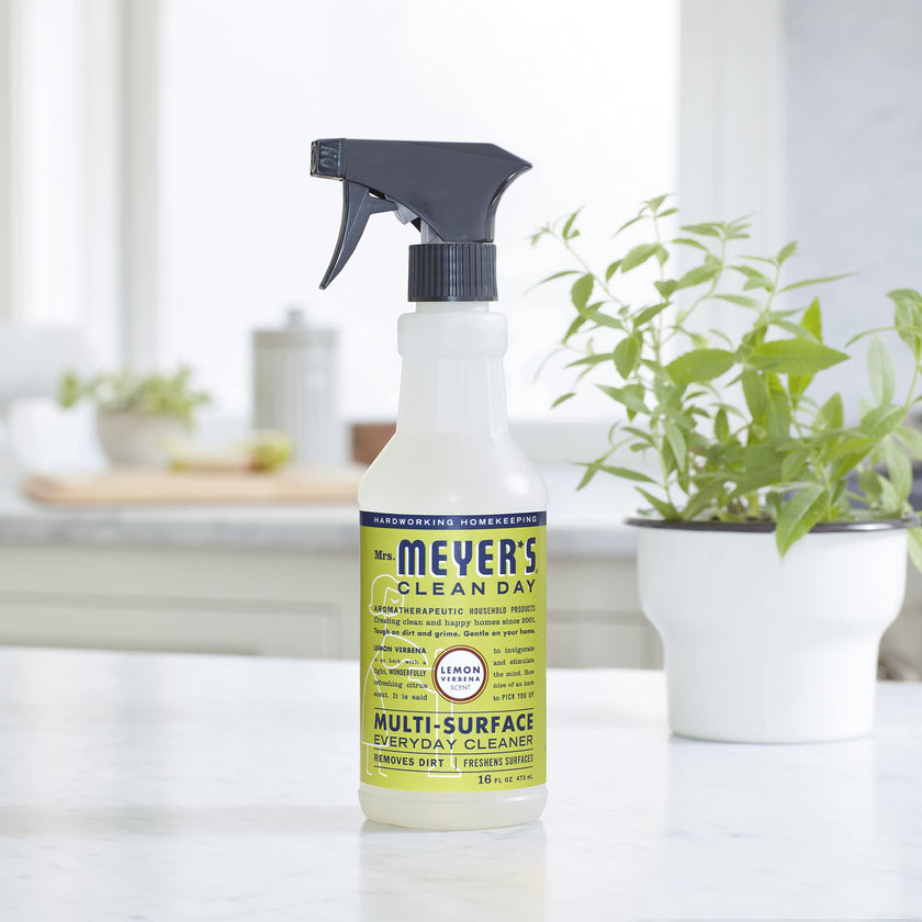 Mrs. Meyer's Clean Day Multi-Surface Cleaner Spray, All-Purpose Cleaner Solution for Home & Kitchen, Lemon Verbena Scent, 473 ml Spray Bottles, 4 Pack 🍁 All In One Marketplace Canada