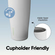 Owala FreeSip Sway Insulated Stainless Steel Water Bottle with Two-Way Spout, Built-In Straw and Bucket Handle, Made for Travel, School, and Sports, 40oz, BPA Free, Leak Proof, Iced Breeze 🍁 All In One Marketplace Canada