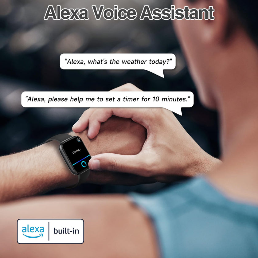 Smart Watch for Men Women with Bluetooth Call,Alexa Built-in Smartwatch,1.83