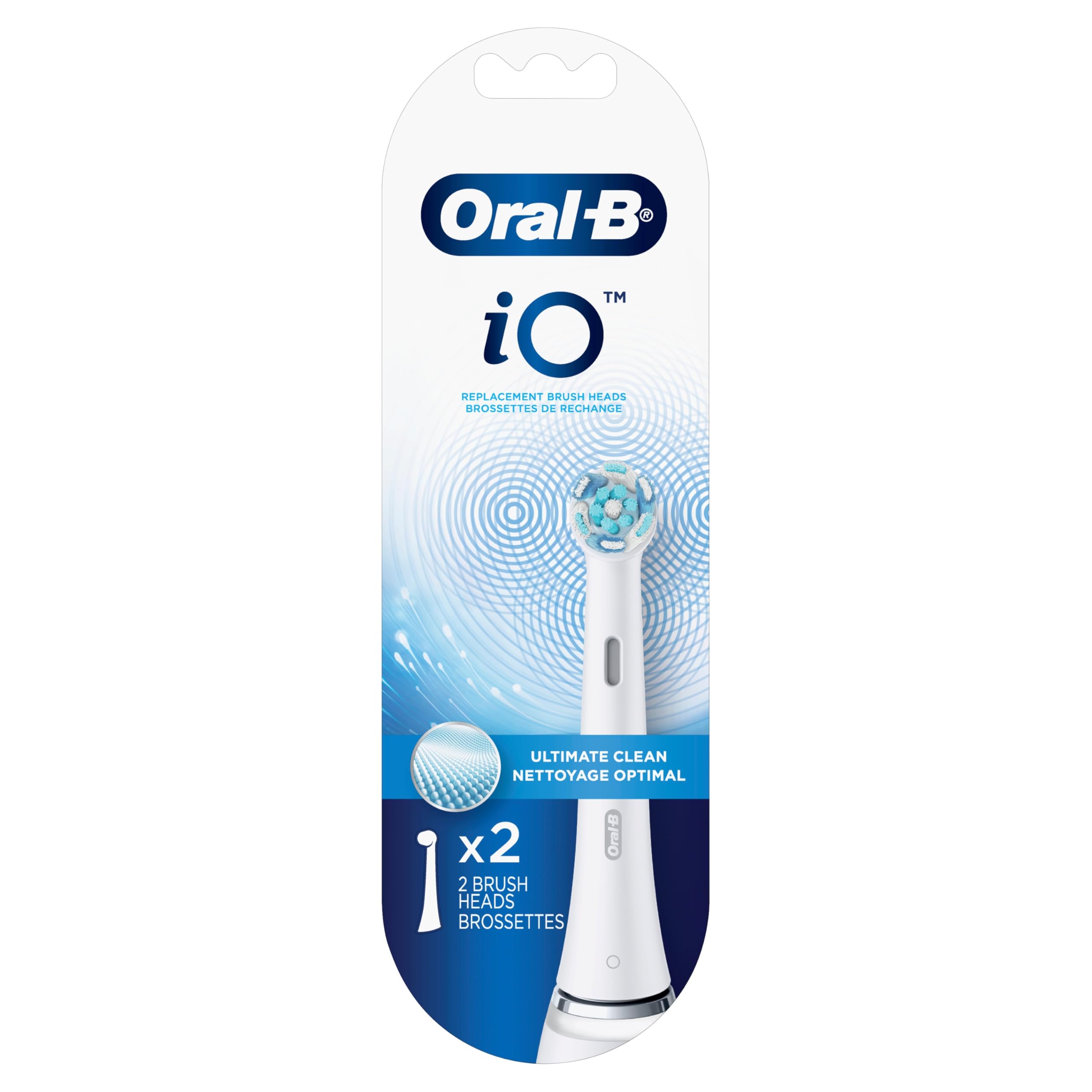Oral-B iO Series Ultimate Clean Replacement Brush Head for Oral-B iO Series Electric Toothbrushes, White, 2 Count 🍁 All In One Marketplace Canada