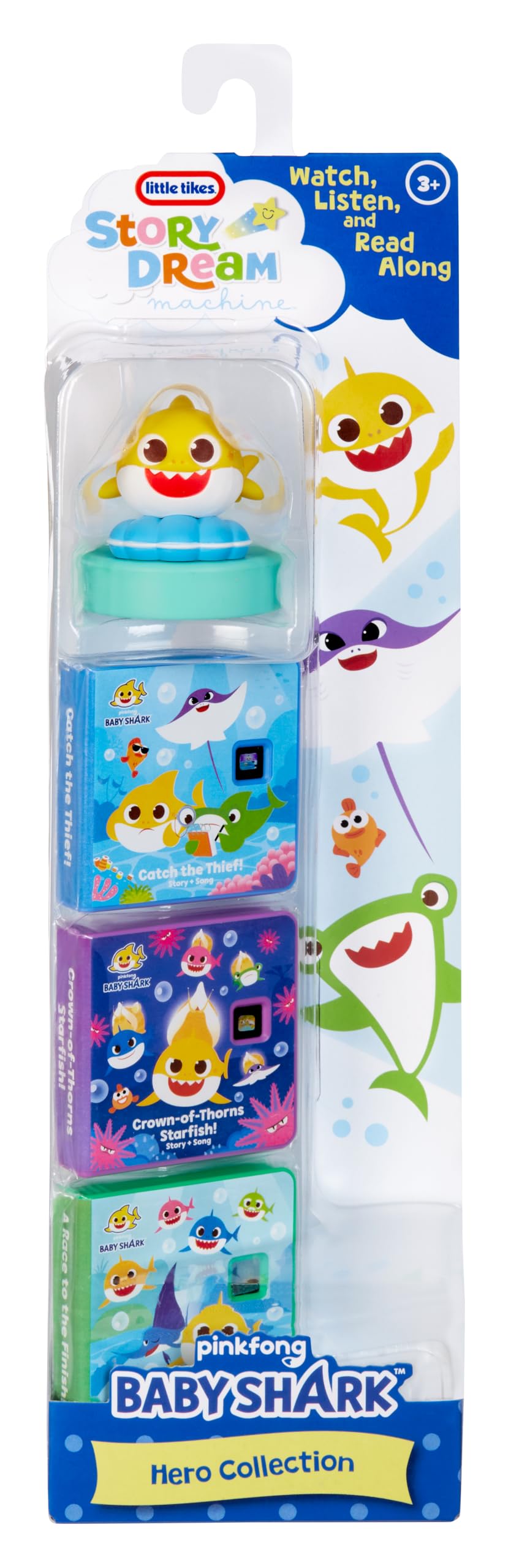 Little Tikes Story Dream Machine Baby Shark Heroes Collection, Story Time, Books, Audio Characters, Toy Gift for Toddlers, Girls and Boys Ages 3+ 🍁 All In One Marketplace Canada