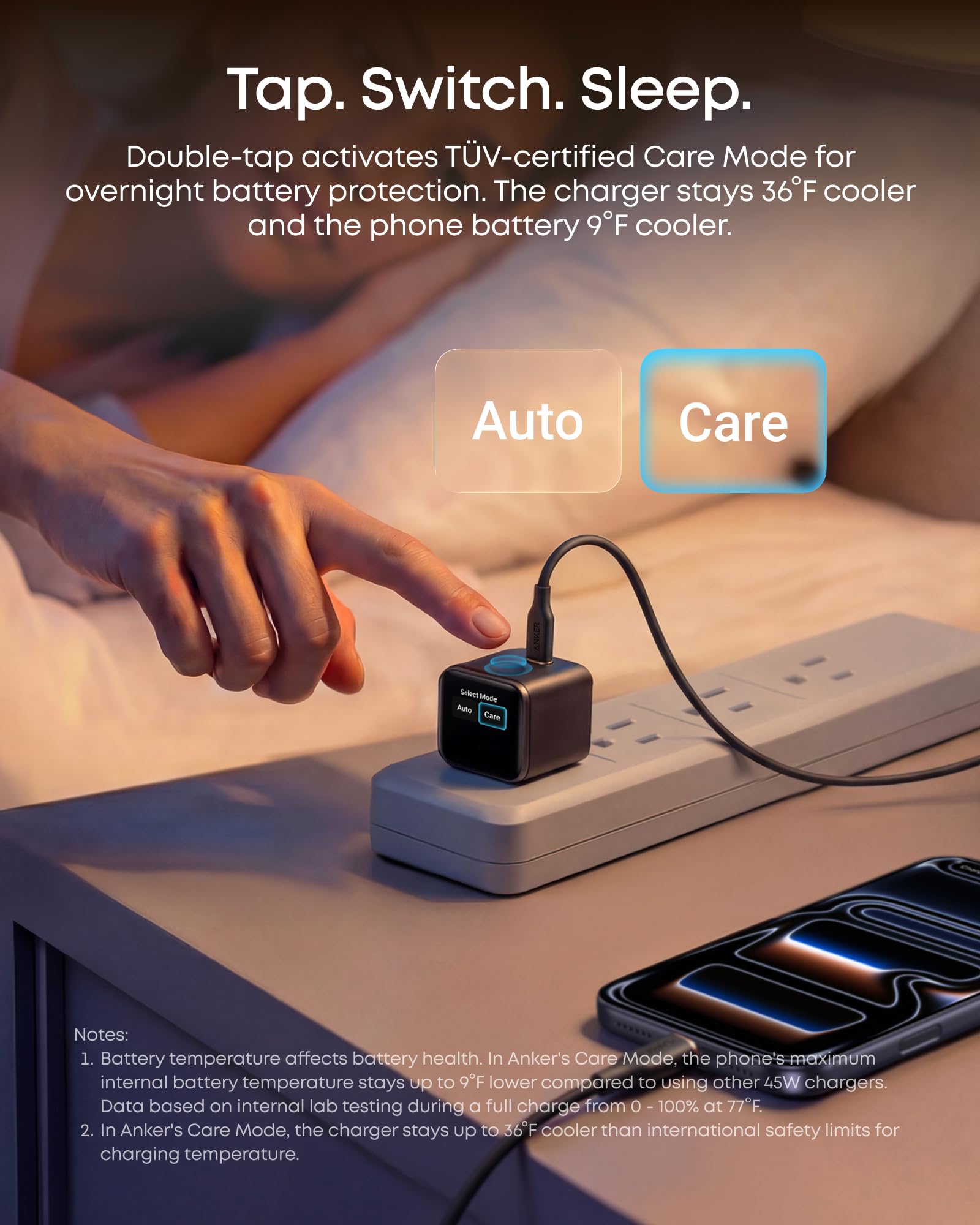 Anker Smart Display Charger,Anker Nano 45W Fast Charging USB C Charger with Smart Recognition,Built-in Care Mode,Compact with 180° Foldable Plug,for iPhone 17/16/15 Series,MacBook,Apple Watch (Blue) 🍁 All In One Marketplace Canada