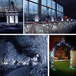 Lomotech Solar String Lights Outdoor - 2 Pack Total 66ft 200LED Solar Fairy Lights Waterproof 8 Modes Twinkle Lights for Outdoor, Patio, Garden, Yard, Party, Wedding, Tree Decoration (White) 🍁 All In One Marketplace Canada