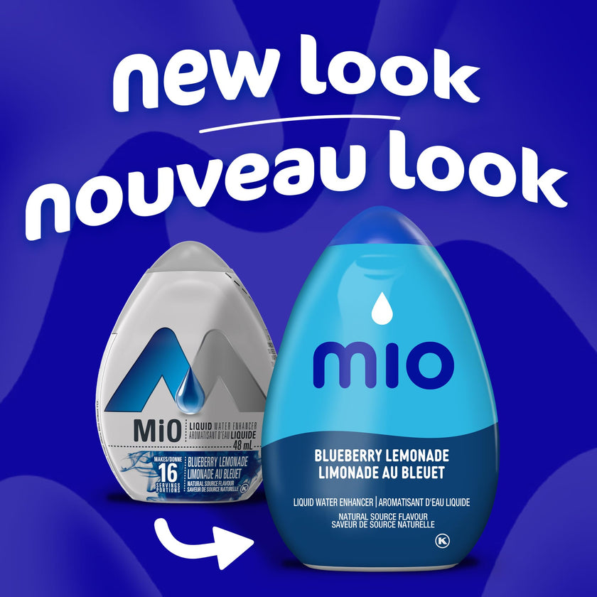 mio Blueberry Lemonade Liquid Water Enhancer, 48 mL Bottle (Pack of 12) 🍁 All In One Marketplace Canada