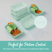 Bentgo Prep 1-Compartment Meal-Prep Containers with Custom-Fit Lids - Microwaveable, Durable, Reusable, BPA-Free, Freezer and Dishwasher Safe Food Storage Containers - 10 Trays & 10 Lids (Mint) 🍁 All In One Marketplace Canada