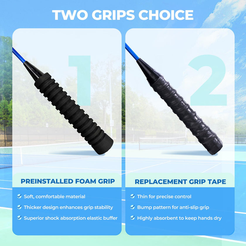HIRALIY Badminton Rackets for Outdoor Backyard Games, Lightweight Badminton Set of 4 for Kids & Adults & Beginners, Including 4 Rackets, 12 Nylon Shuttlecocks, 4 Replacement Grip Tapes, 1 Carrying Bag 🍁 All In One Marketplace Canada