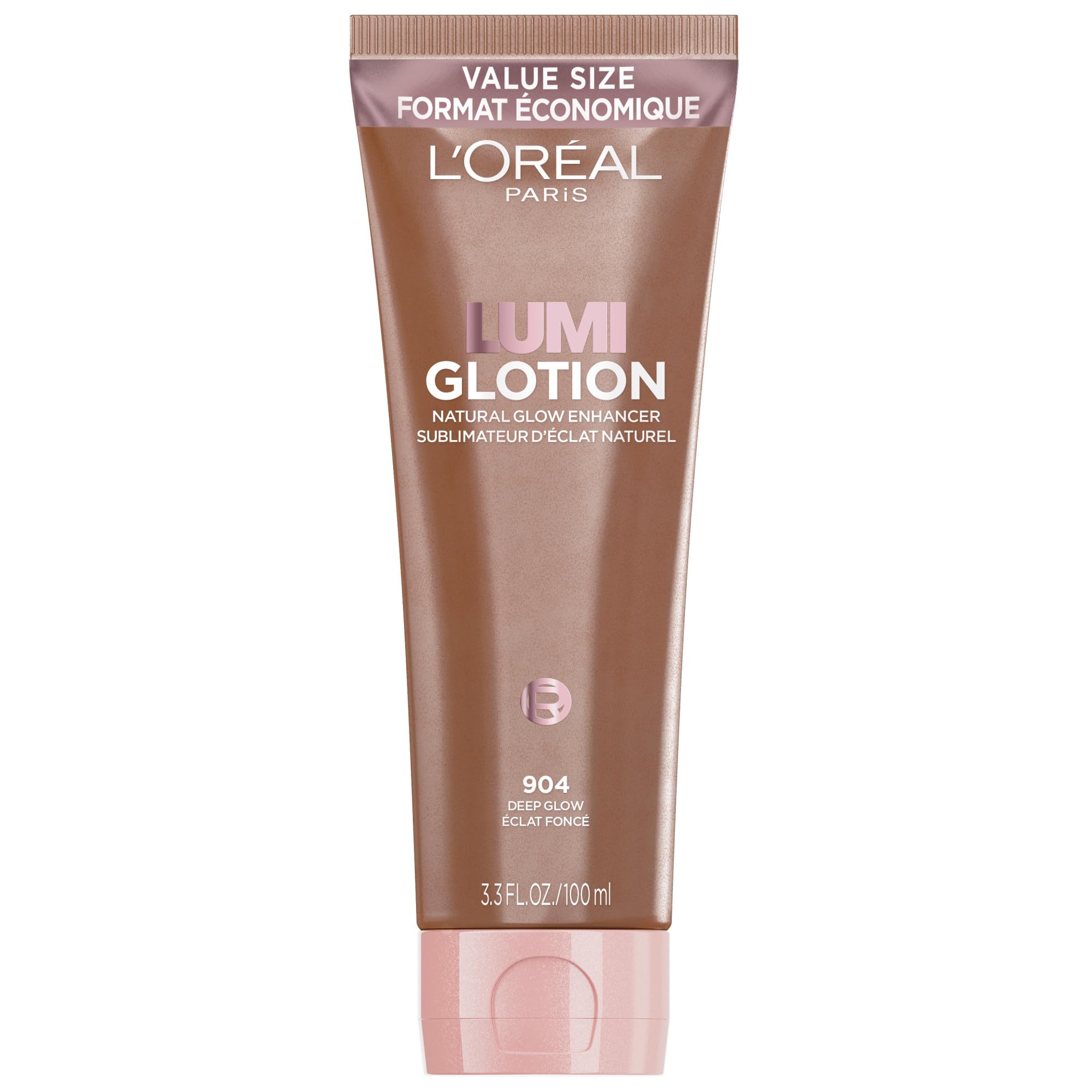 L’Oréal Paris Lumi Glotion Jumbo, Highlighter Makeup, Natural Glow Enhancer for Face & Body, Instantly Hydrates and Illuminates Skin, Sheer Colour Tint, Offers a Sunkissed Glow, 904 Deep, 100 mL 🍁 All In One Marketplace Canada