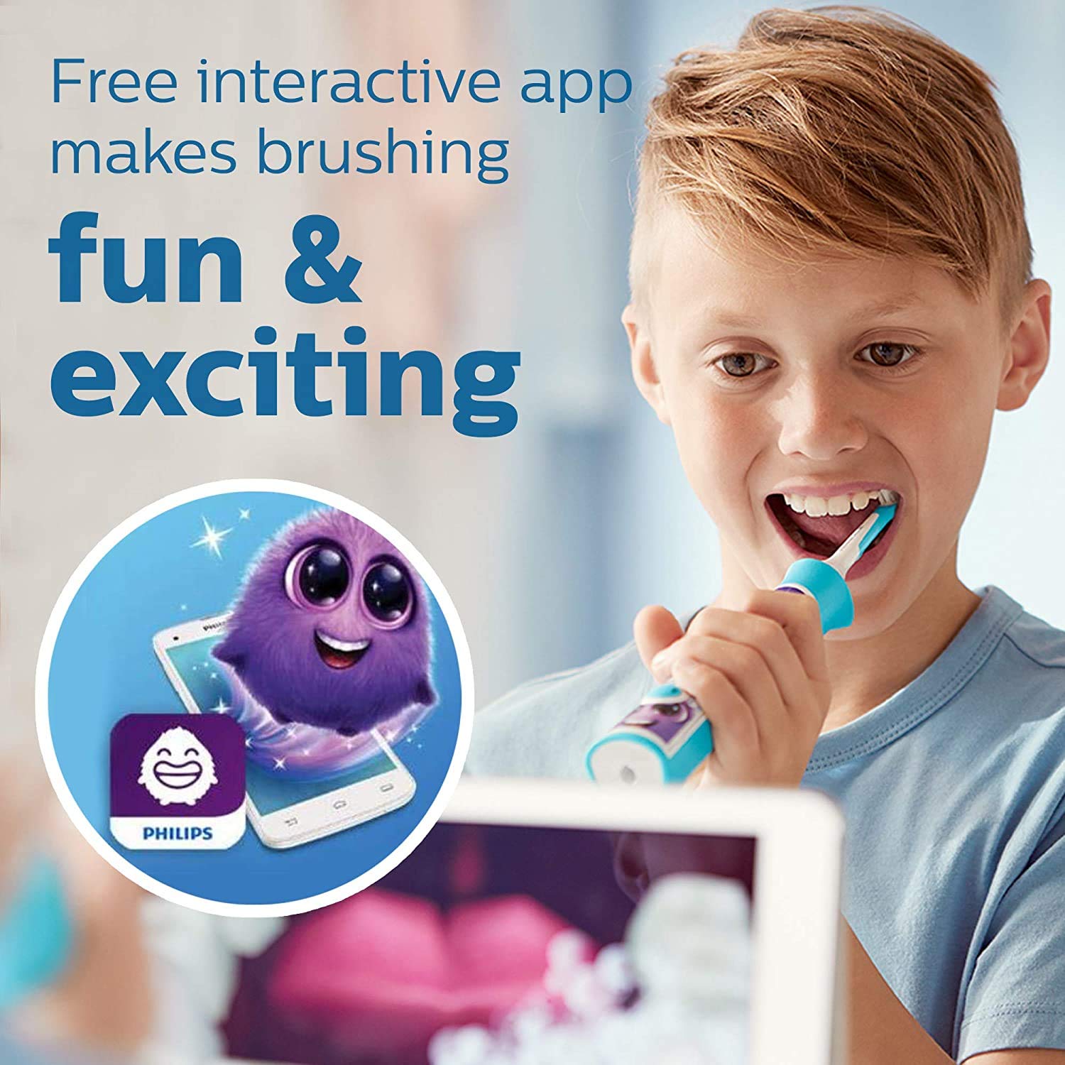 Philips Sonicare for Kids Bluetooth Connected Rechargeable Electric Toothbrush, HX6321/02 🍁 All In One Marketplace Canada