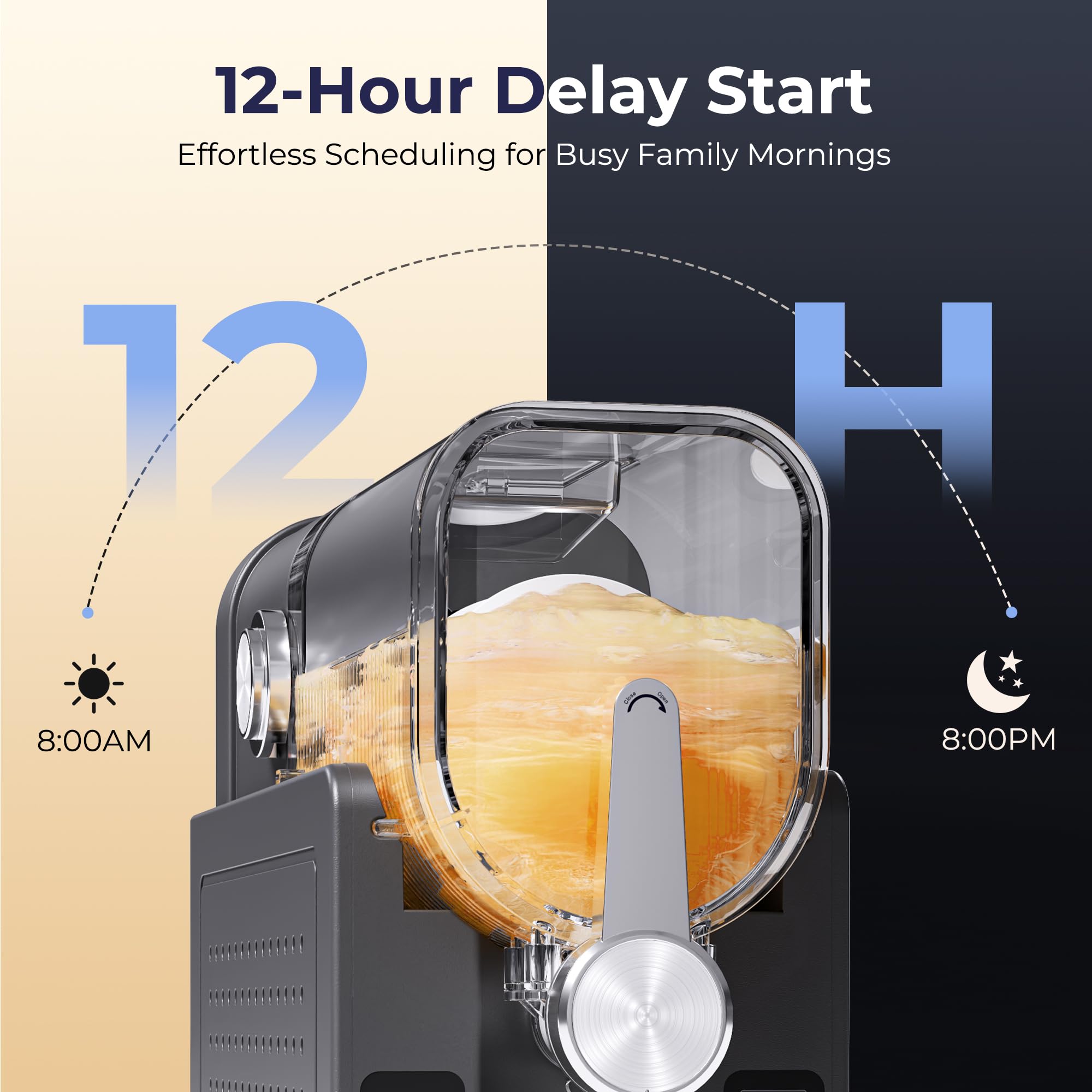 Slushie Machine, No Ice Needed Slushy Maker for Home, Real-Time Temp Display, Frozen Drink Maker with 6 Preset Programs for Ice Cream, Frappés, Milk Shake and More, Black, 1 Pack+3Modes 🍁 All In One Marketplace Canada