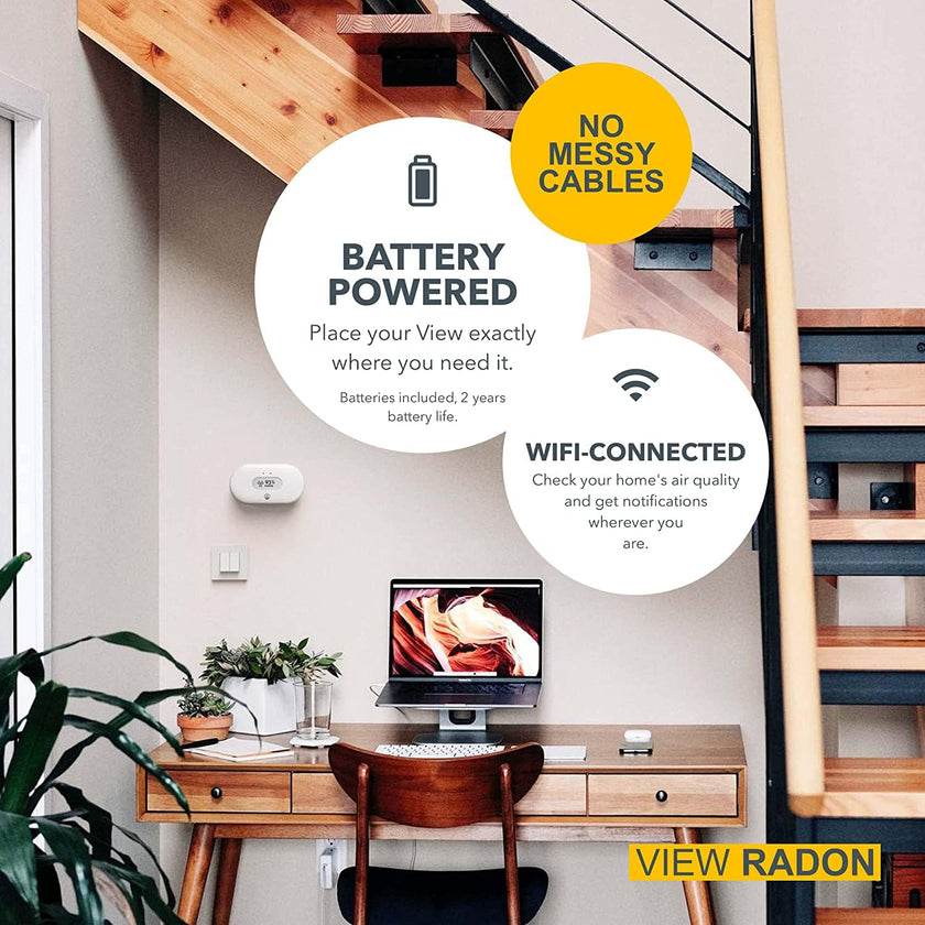 Airthings View Radon 2989 - Radon Monitor (Radon, Humidity, Temp) with WiFi & Calm Tech Display 🍁 All In One Marketplace Canada