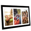 Americanflat 5x7 Picture Frame Collage with Shatter-Resistant Glass - Fits Three 5x7 Photos or Use as One 8x16 Frame - Signature Collection - Collage Frames for Tabletop and Wall Display - Black 🍁 All In One Marketplace Canada