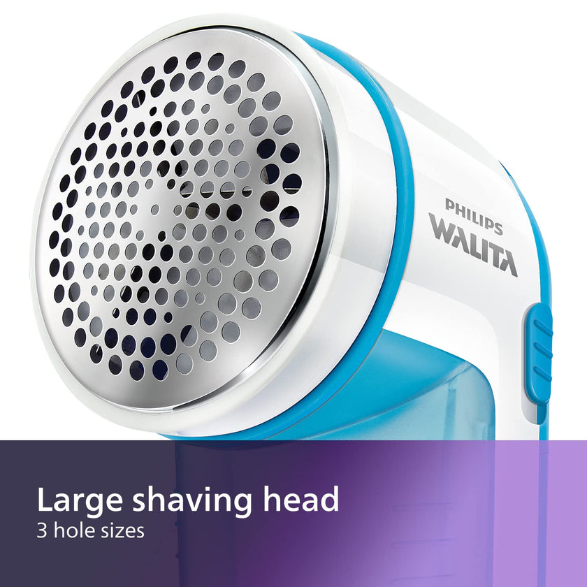 Philips Fabric Shaver, Removes Fabric Pills, Suitable for All Garments, Large Blade Surface, Cleaning Brush, Includes Batteries, Blue (GC026/00) 🍁 All In One Marketplace Canada