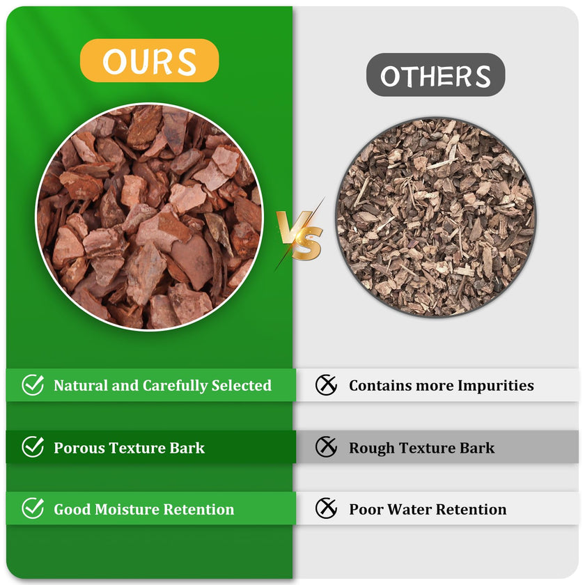 Legigo 2 litres Organic Orchid Potting Bark- All Natural Orchid Bark Potting Mix Pine Bark Wood Chips for Houseplant Mulch, Plants Root Development 🍁 All In One Marketplace Canada