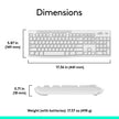 Logitech MK270 Wireless Keyboard and Mouse Combo for Windows, 2.4 GHz Wireless, Compact Mouse, 8 Multimedia and Shortcut Keys, 2-Year Battery Life, for PC, Laptop - Off White 🍁 All In One Marketplace Canada