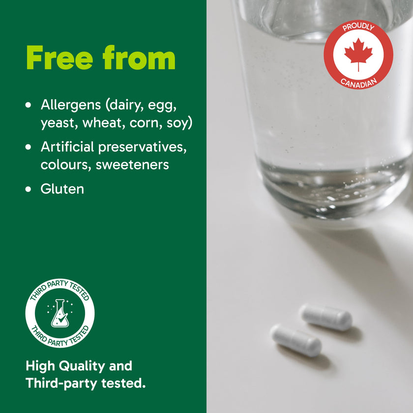 Organika Canadian-Made L-Theanine Bonus Size 225mg-Relaxation Promotion Without Drowsiness, Stress Support, Pure Natural Source, Fast Acting- 110caps 🍁 All In One Marketplace Canada
