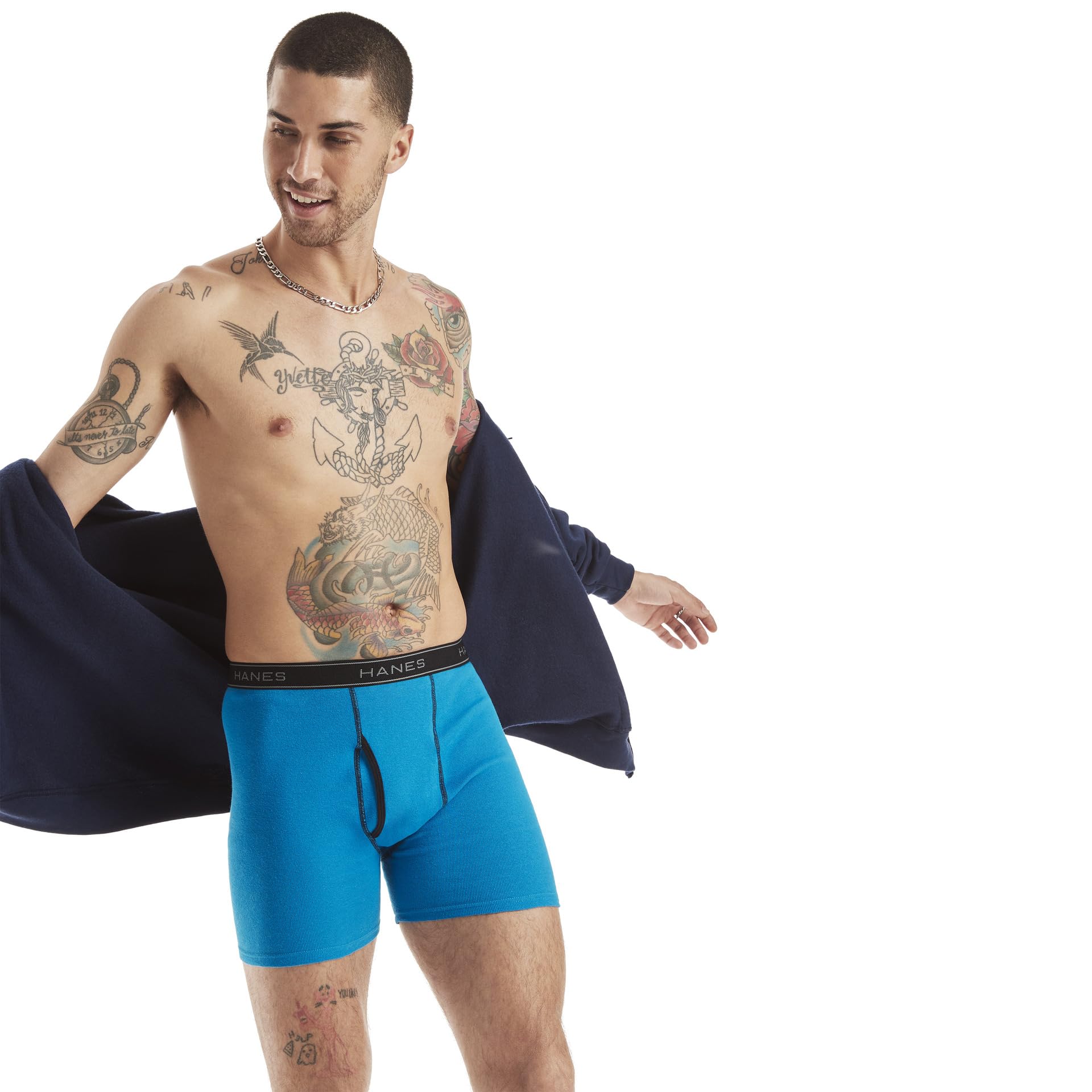 Hanes Men's 4 Pack FreshIQ Ringer Boxer Brief, Assorted, X Large 🍁 All In One Marketplace Canada
