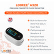 LOOKEE A320 Premium Pulse Oximeter Finger Heart Rate Oxygen Monitor | Proudly Canadian | SpO2 Blood Oxygen Level | Medical Accuracy, Alarm & PI | OLED Display | Batteries & Lanyard 🍁 All In One Marketplace Canada